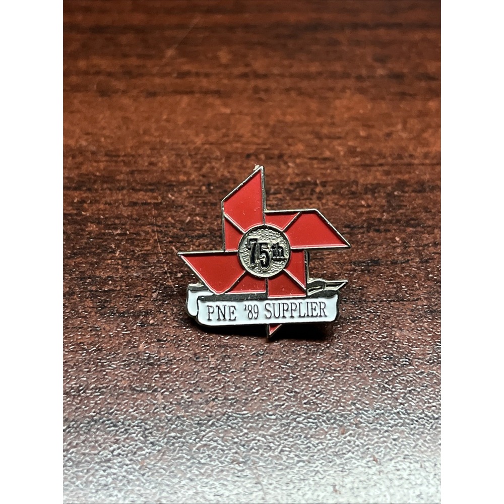 1989 Pacific National Exhibition PNE Supplier Vancouver Canada Lapel Hat Pin